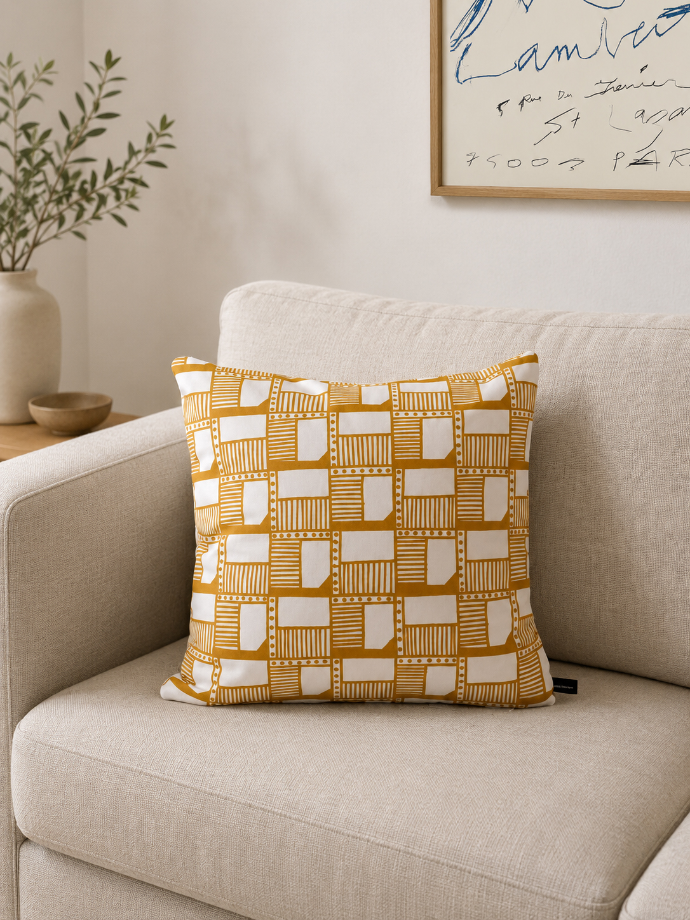 Nathalie Du Pasquier for Garro Éditions - Cushion Cover - 40x40cm "Pas Fleurs"