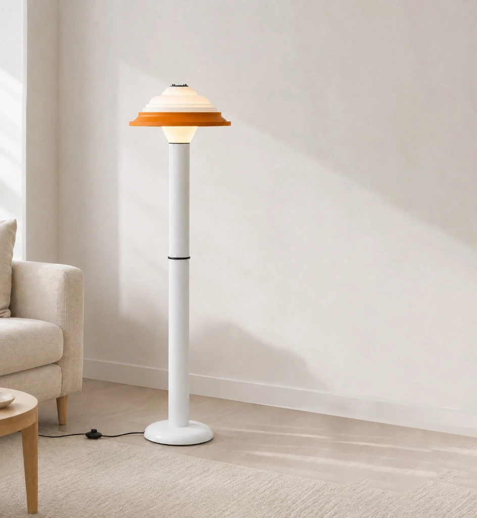 [FL4.02_EU/UK] Floor Lamp in silicone – Sowden FL4 EU/UK  (White)
