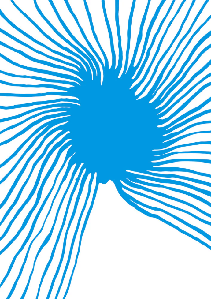 Pierre Charpin for Fotokino - Silk screen print "Spreading" (Blue)