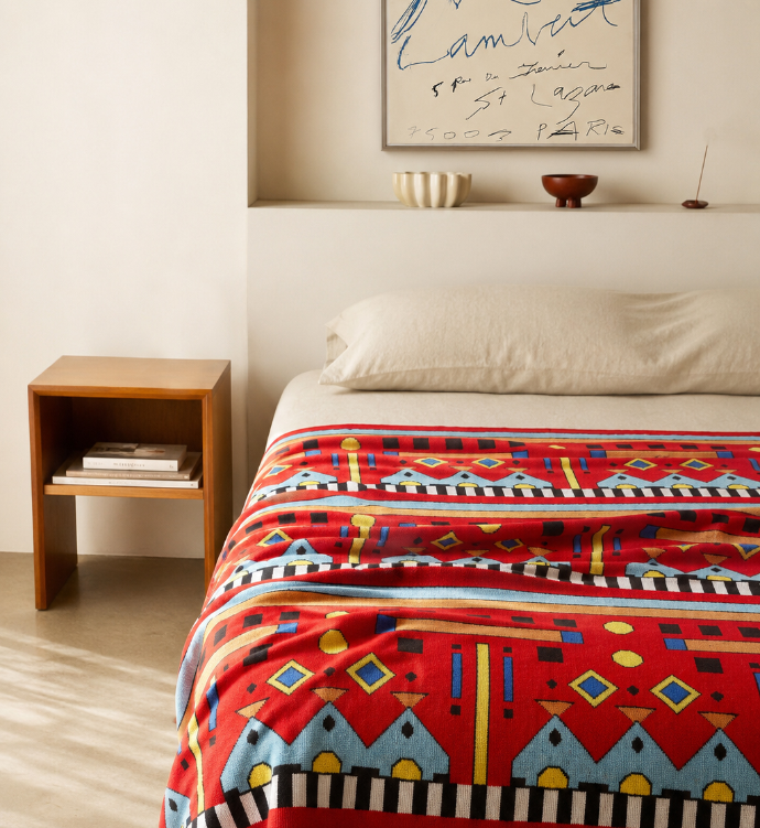 George Sowden for ZigZagZurich - Merino Wool blanket "K-One"