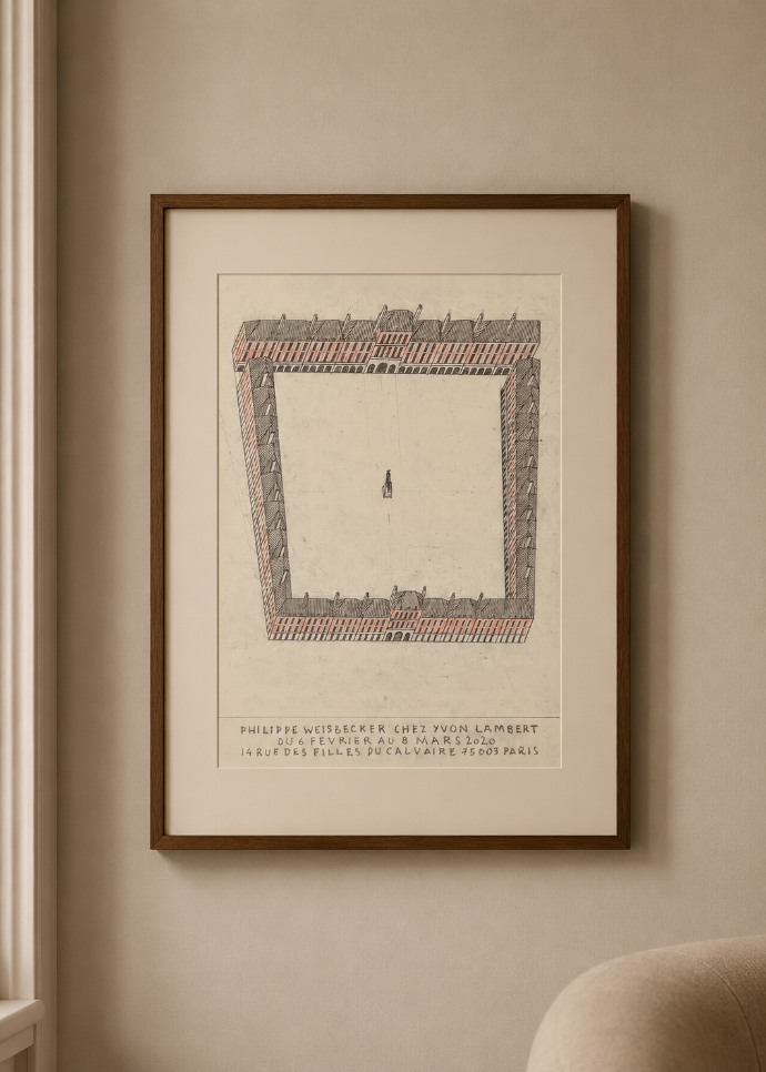 Philippe Weisbecker for Librairie Yvon Lambert - Exhibition Poster 2020