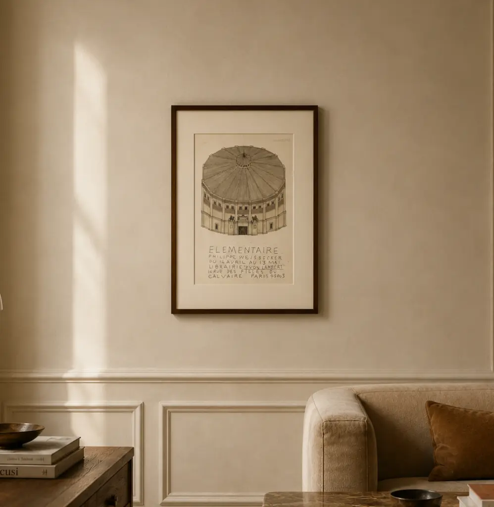 Philippe Weisbecker for Librairie Yvon Lambert - Poster "Élémentaire"