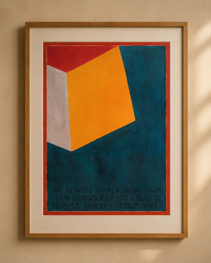 Sol LeWitt for Librairie Yvon Lambert - Poster "Walldrawings, 1987"
