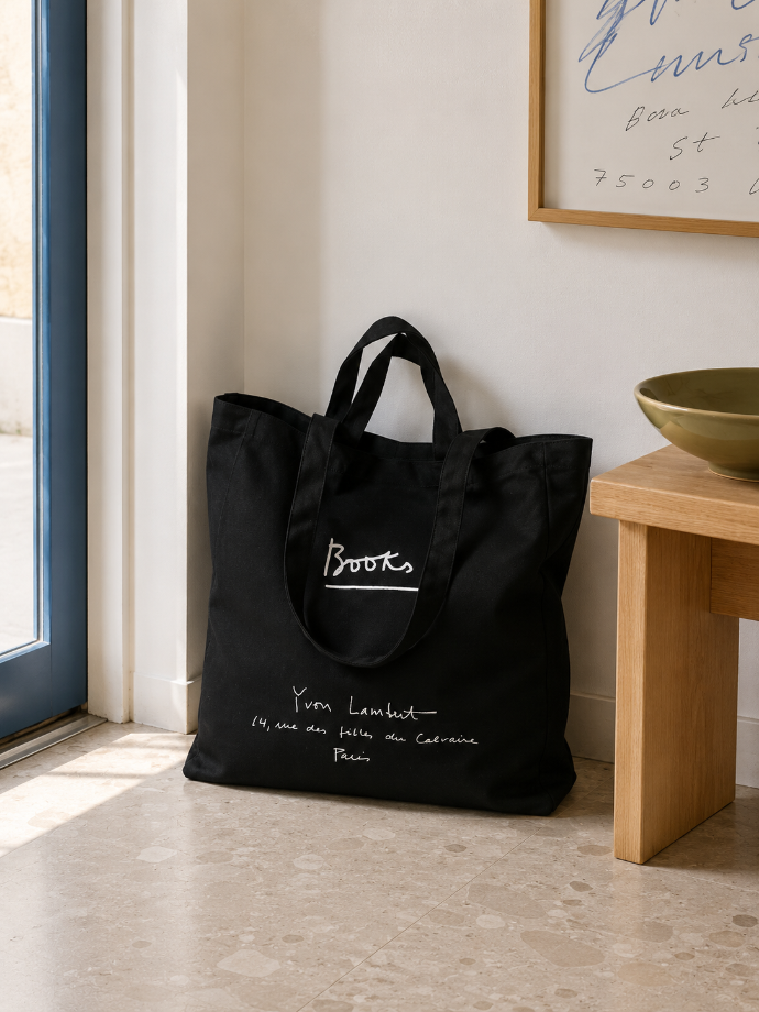 Yvon Lambert Large Tote Bag Black