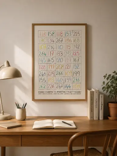 Pierre Charpin for Librairie Yvon Lambert - Poster "Le Marteau et Le Pinceau"