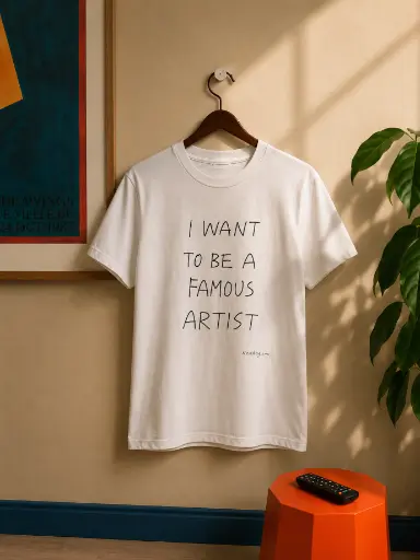Ken Kagami for Librairie Yvon Lambert - T-shirt "I want to be a famous artist"